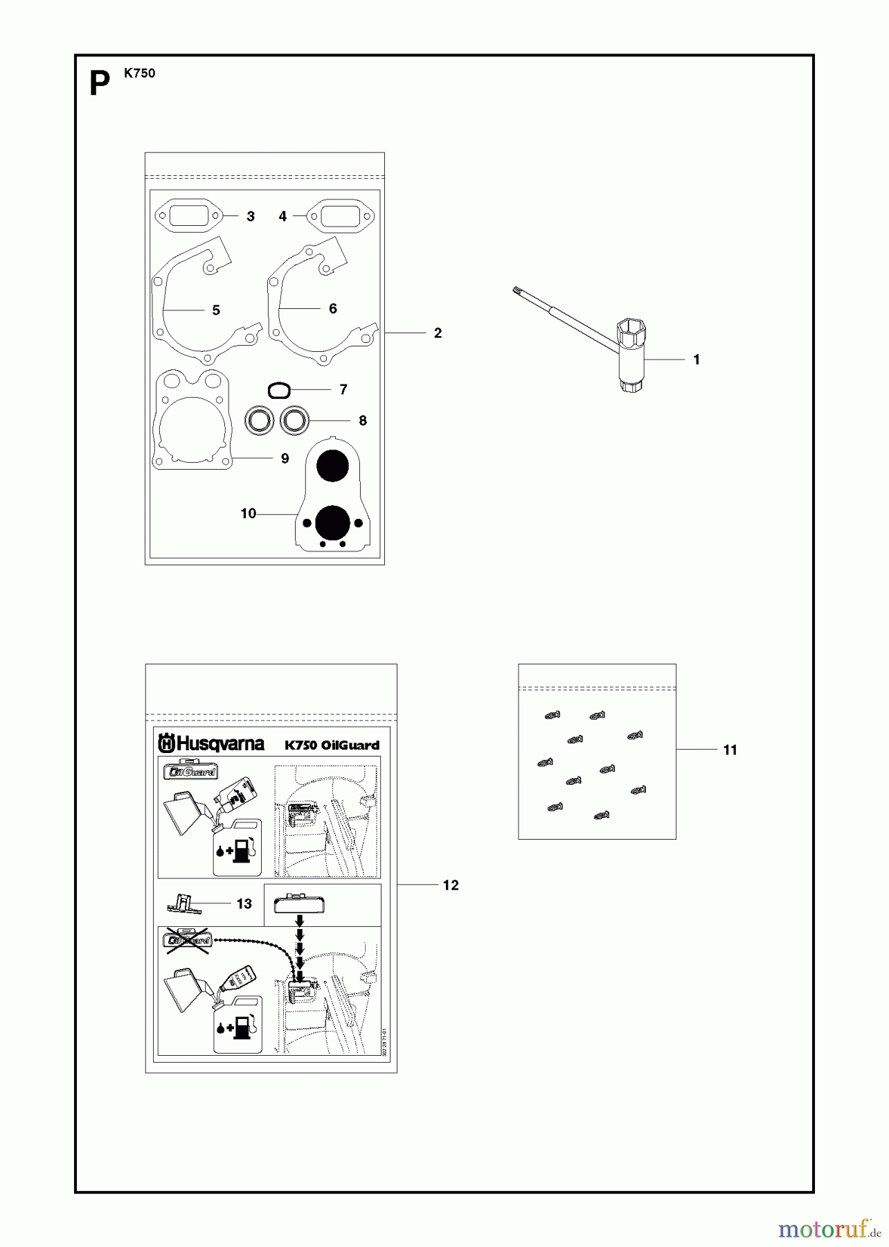  Trennschneider, Cut-Off K750, 2009-07 KIT SWITCH OFF