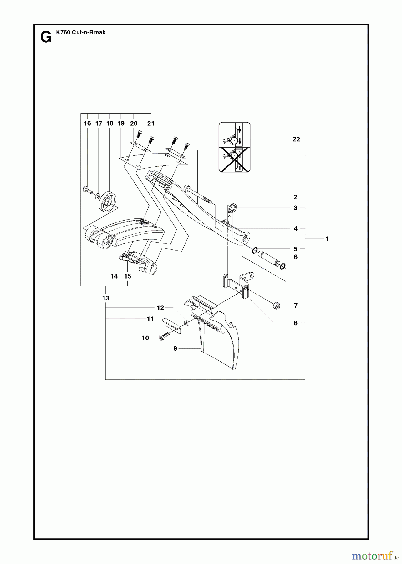  Trennschneider, Cut-Off K760 Cut-n-Break, 2009-11 GROUND SUPPORT