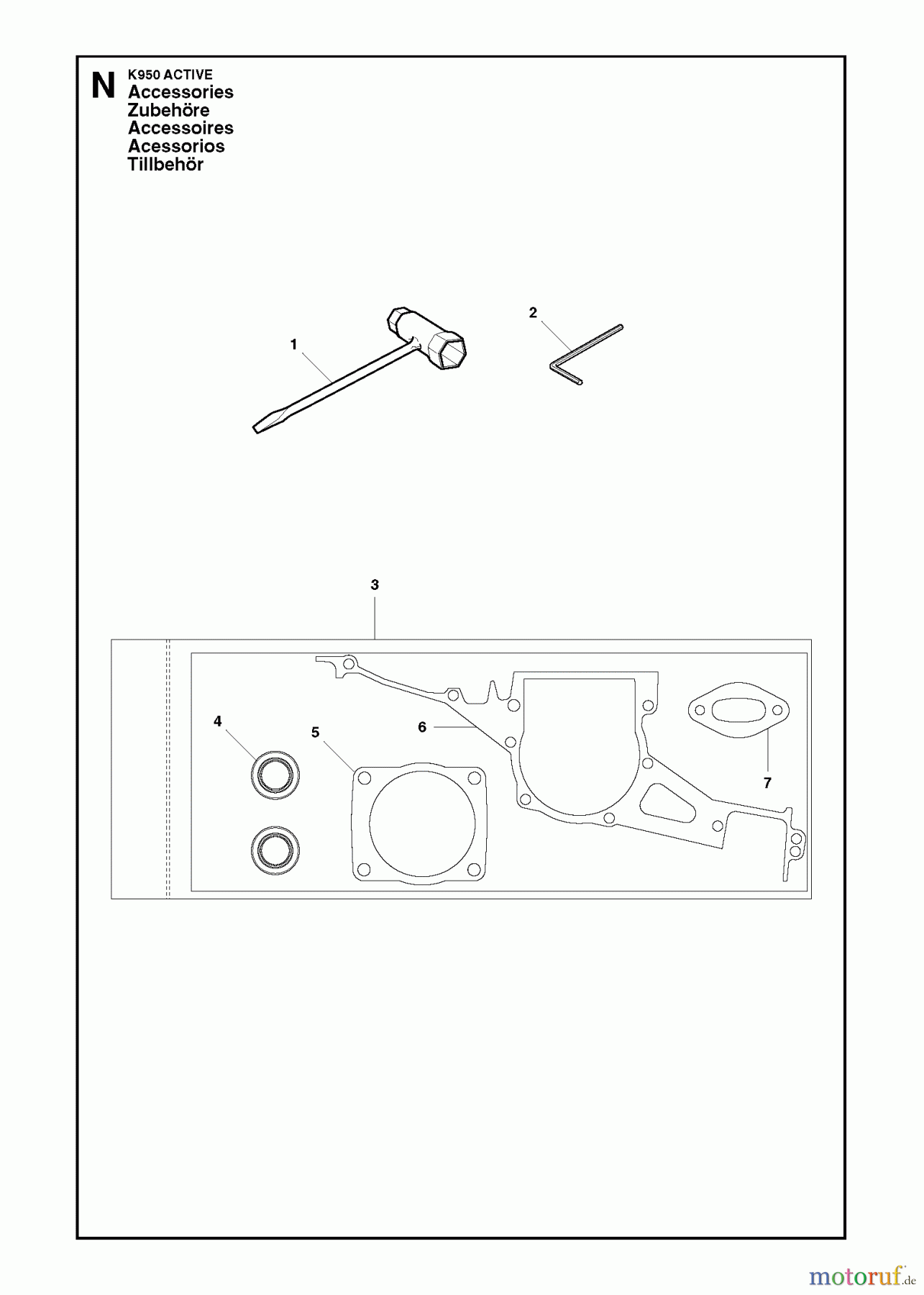  Trennschneider, Cut-Off K950, 2007-01 ACCESSORIES