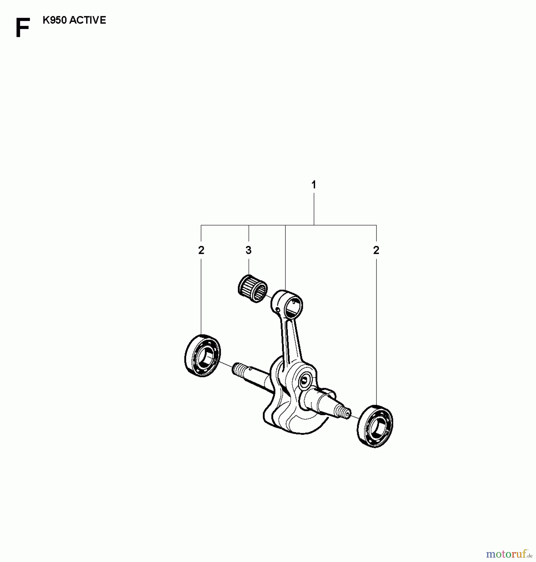  Trennschneider, Cut-Off K950 Rescue, 2007-01 CRANKSHAFT