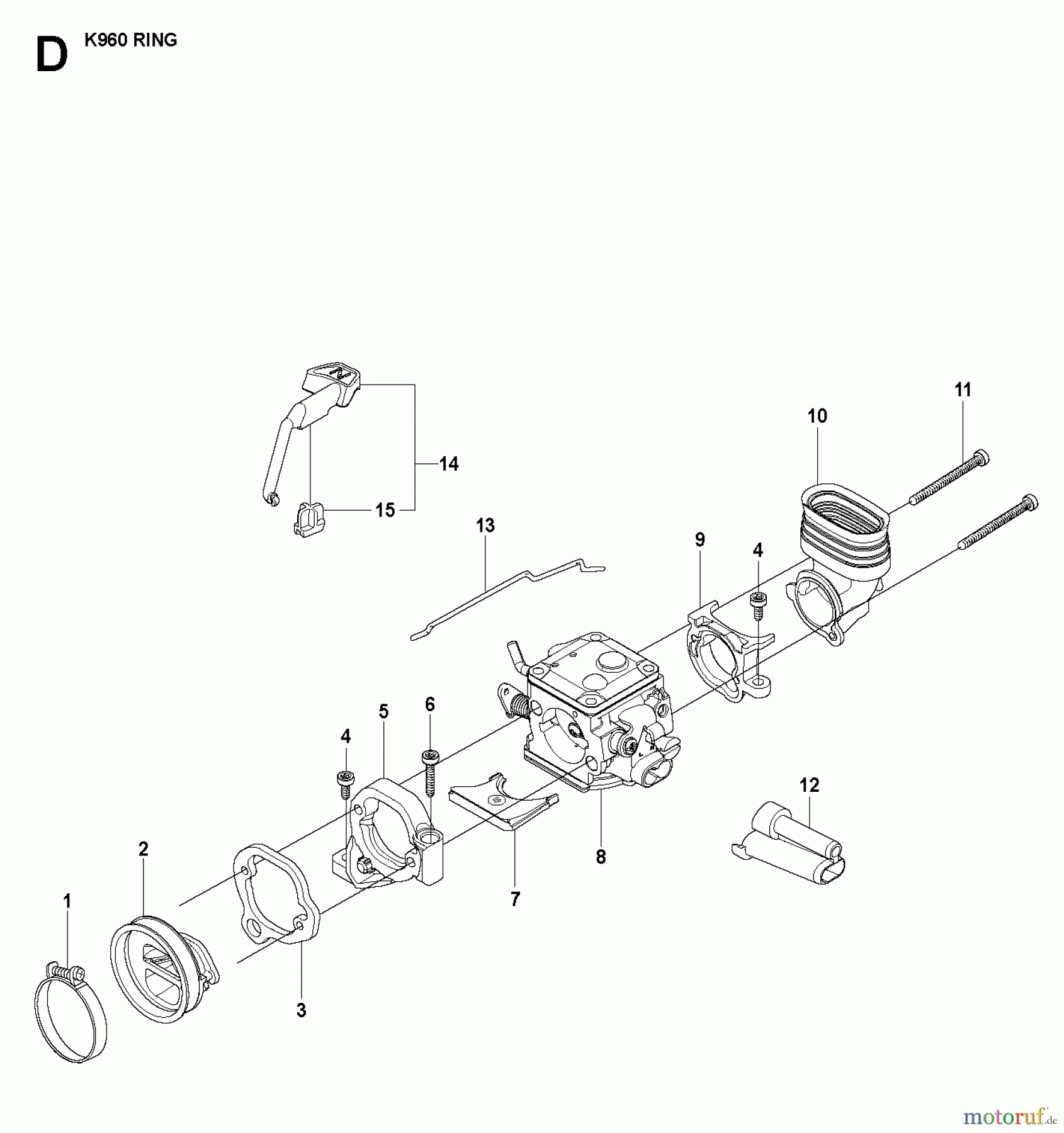  Trennschneider, Cut-Off K960 Ring, 2008-03 CARBURETOR