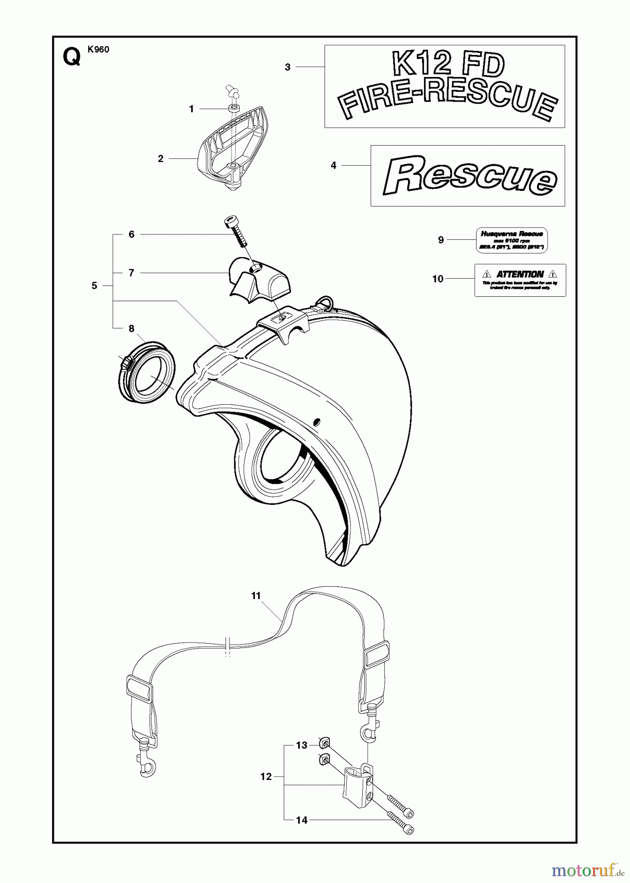  Trennschneider, Cut-Off K960 RESCUE, 2007-07 RESCUE