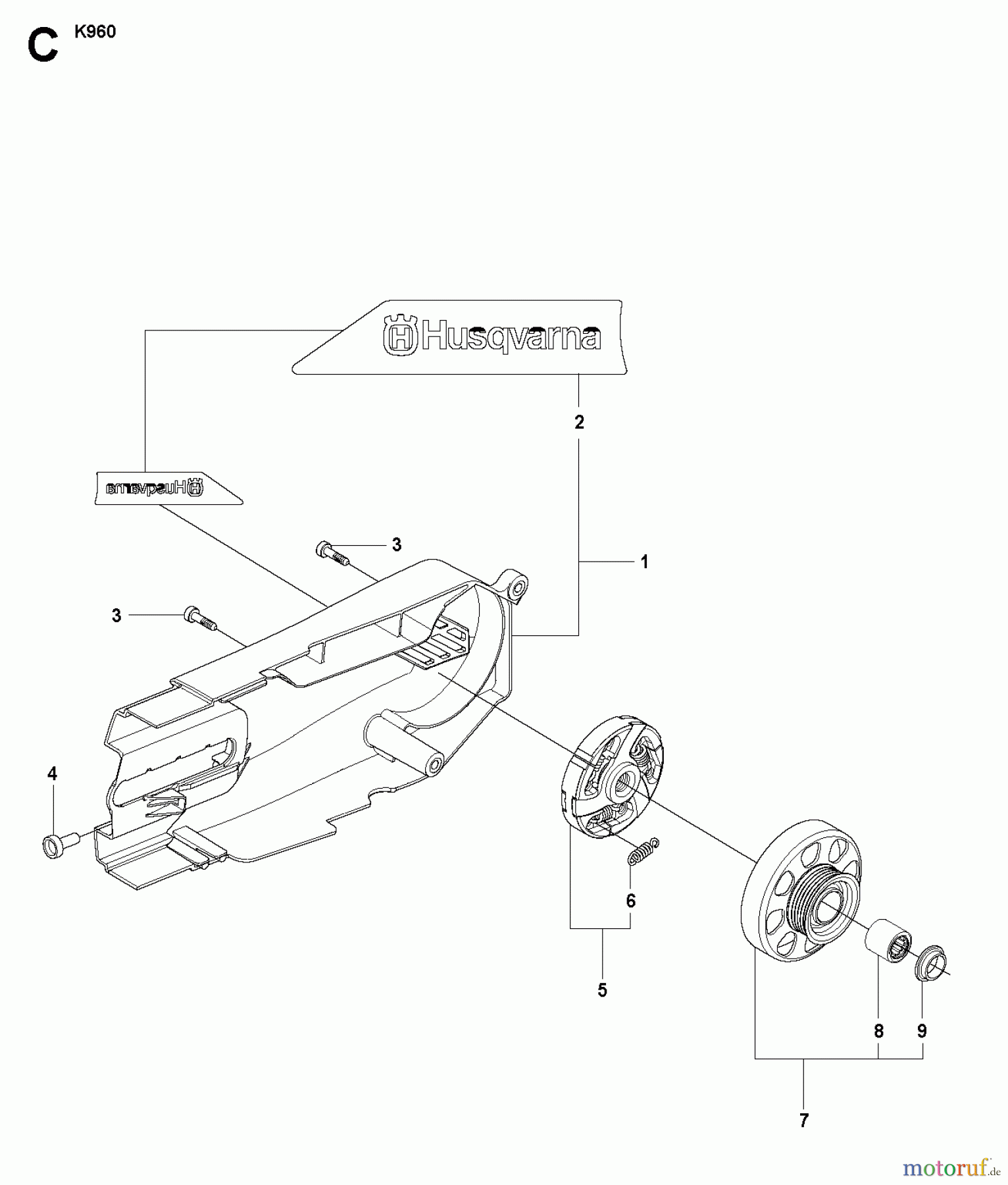  Trennschneider, Cut-Off K960, 2008-12 BELT GUARD