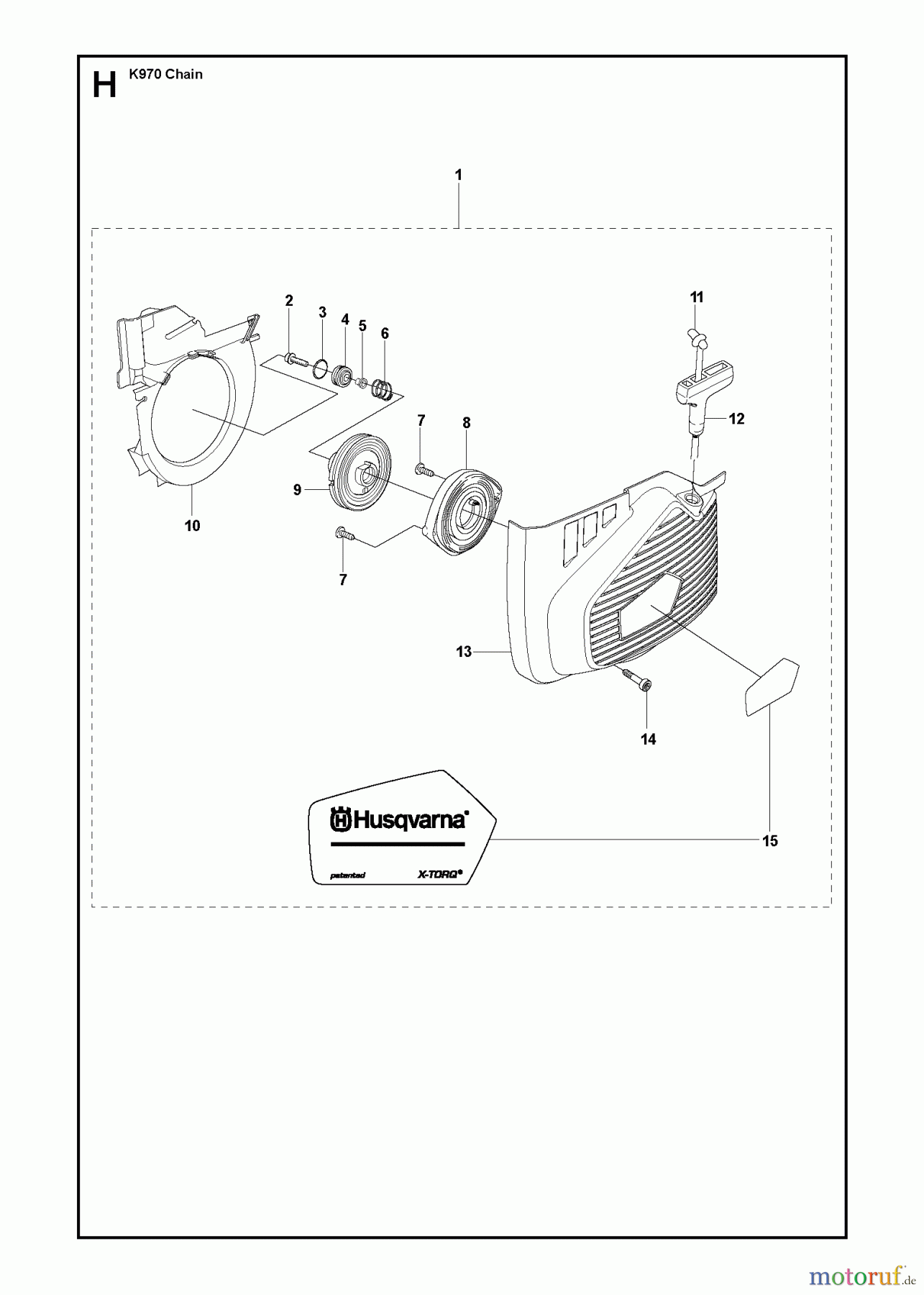  Trennschneider, Cut-Off K970 CHAIN, 2011-12 STARTER