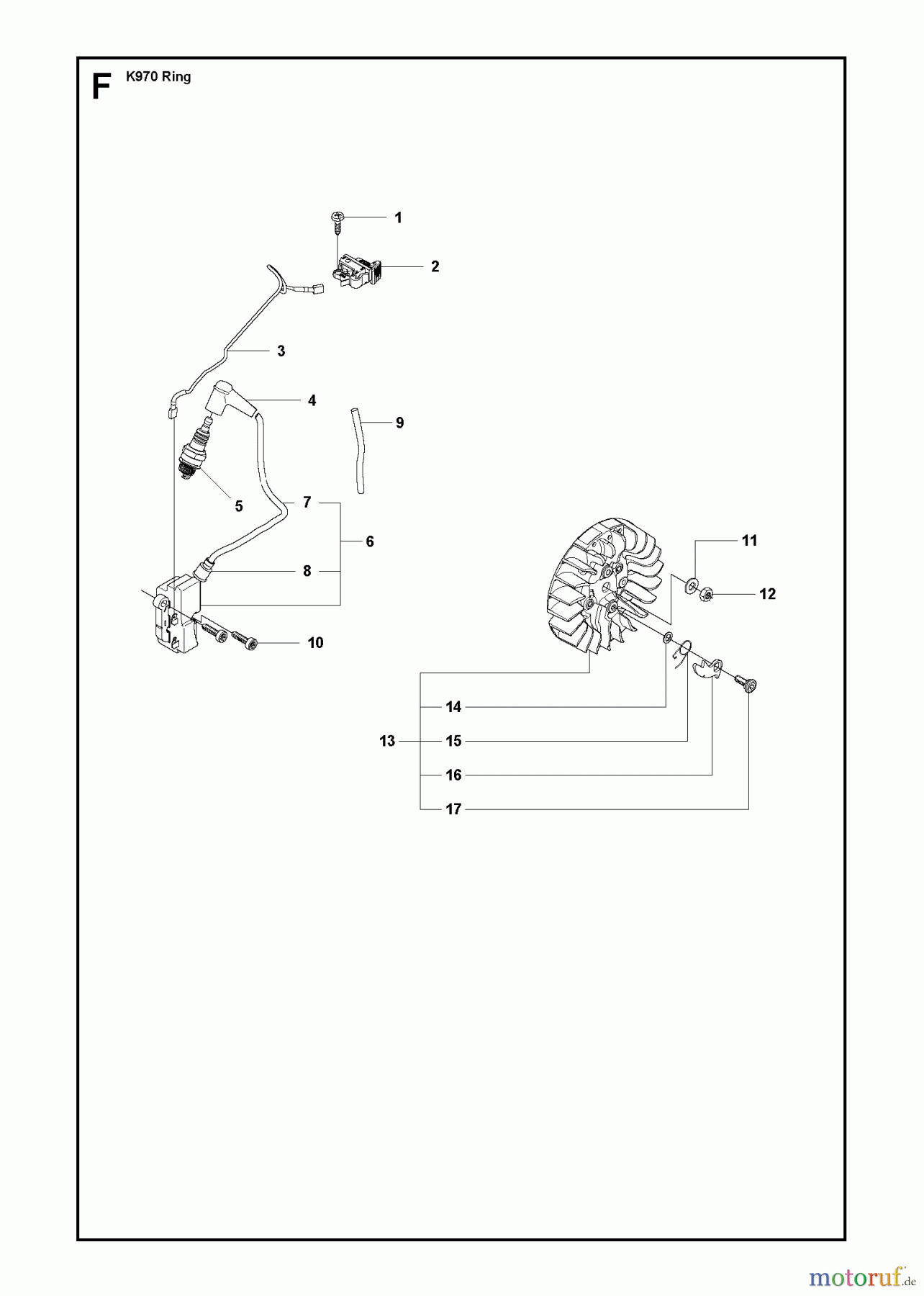  Trennschneider, Cut-Off K970 RING, 2011-12 IGNITION SYSTEM