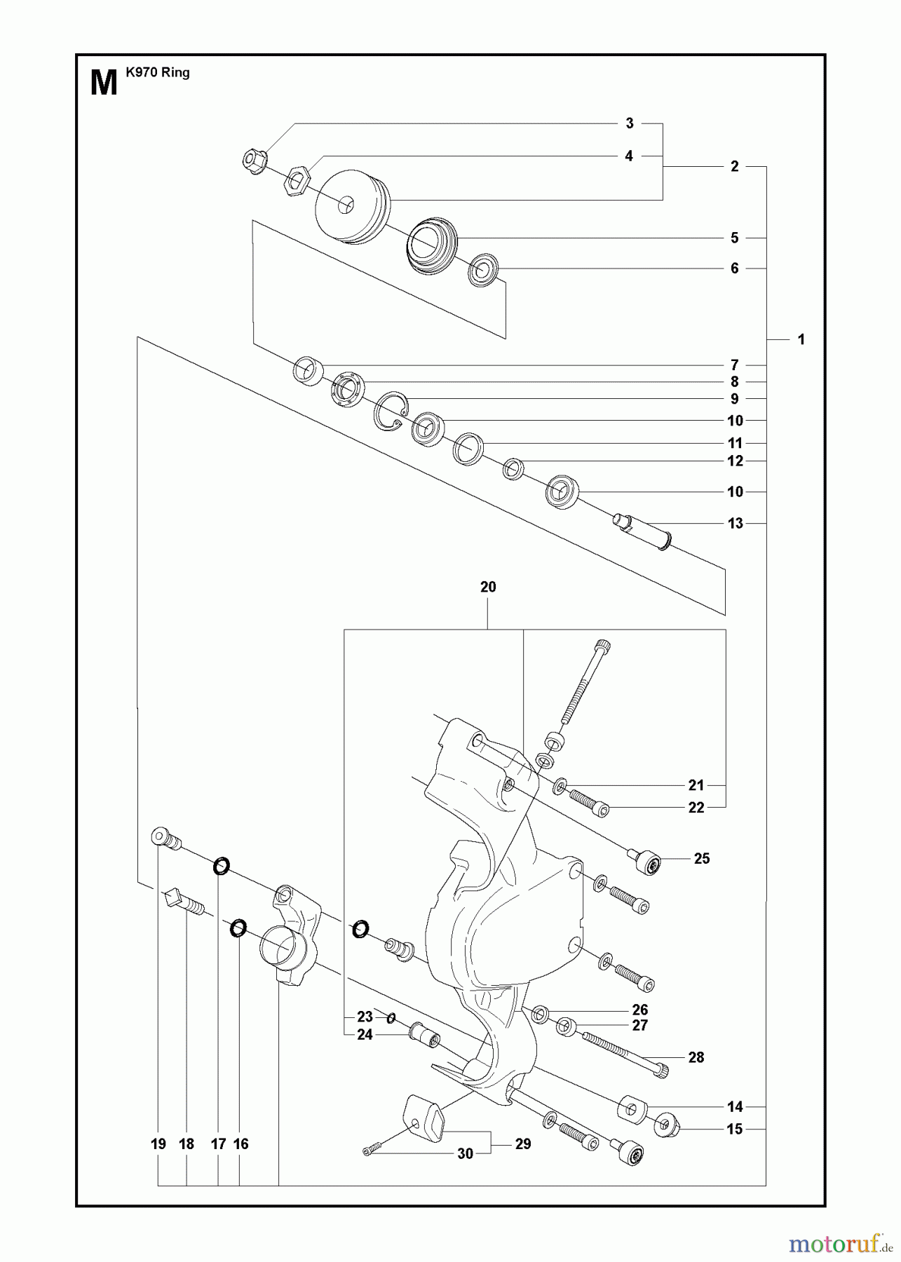  Trennschneider, Cut-Off K970 RING, 2011-12 LEVEL ASSY