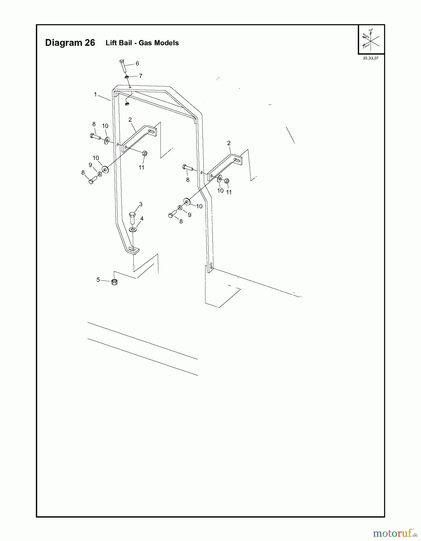  Trennschneider, Floor FS3500, 2007-10 Lift Bail - Gas Models