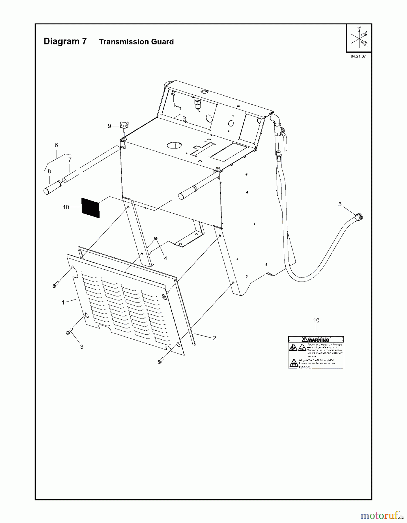  Trennschneider, Floor FS3500, 2007-10 Transmission Guard