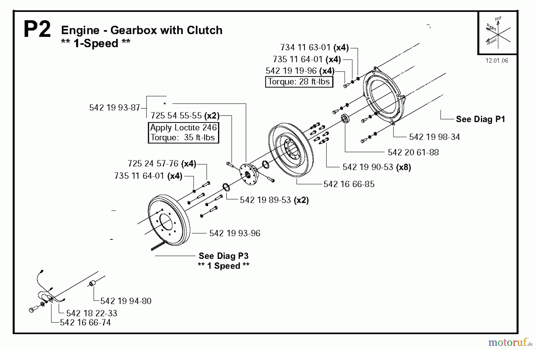  Trennschneider, Floor FS4800, 2006-44 Engine - Gearbox with Clutch, 1-Speed