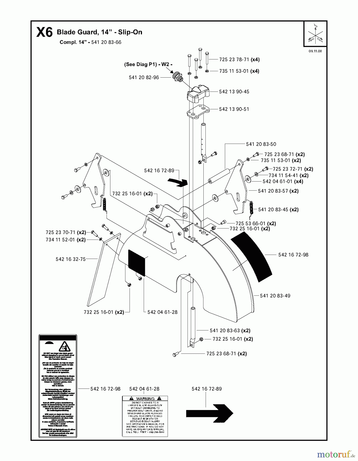  Trennschneider, Floor FS6600 D, 2008-37 Blade Guard - Slip-On 14?