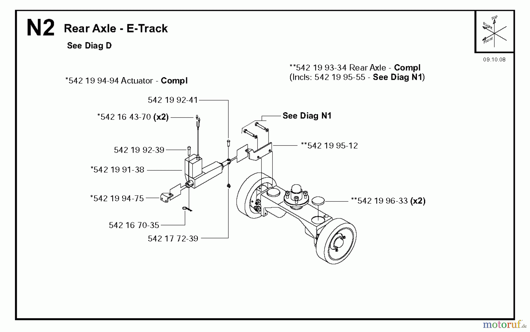  Trennschneider, Floor FS6600 D, 2008-37 Rear Axle - E-Track