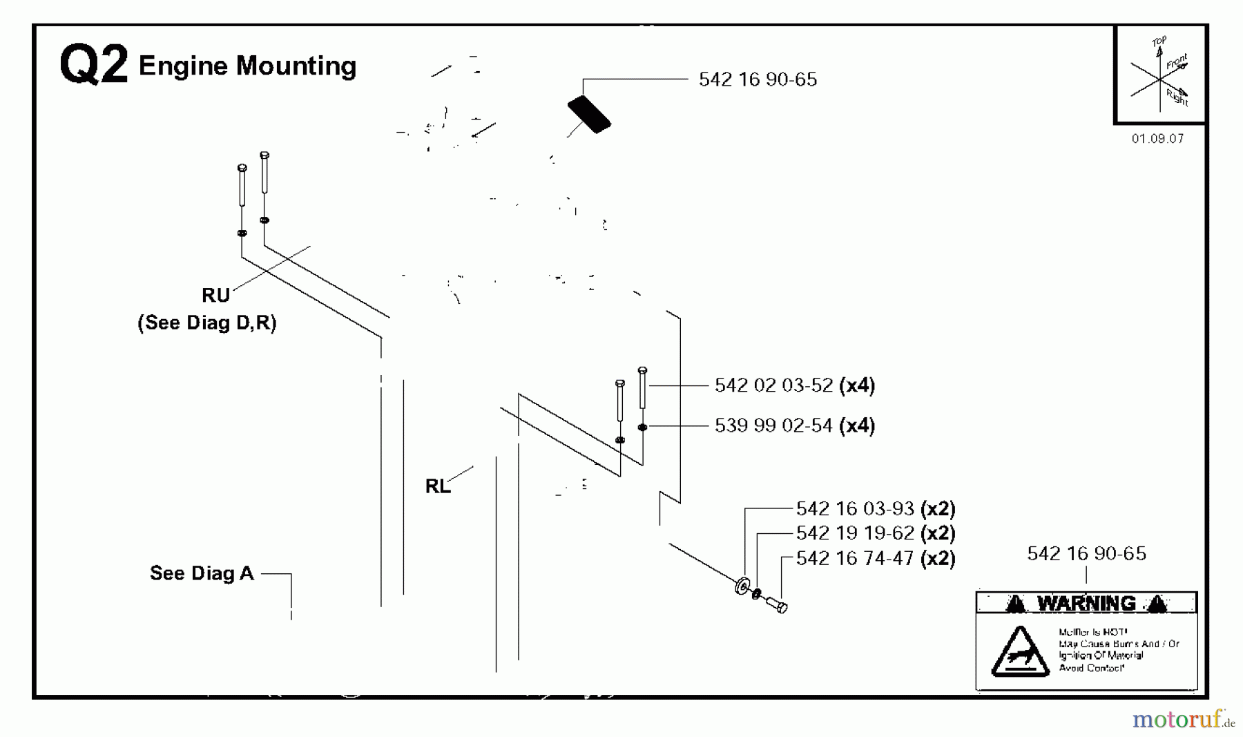 Trennschneider, Floor FS8400, 2006-44 ENGINE PLATE