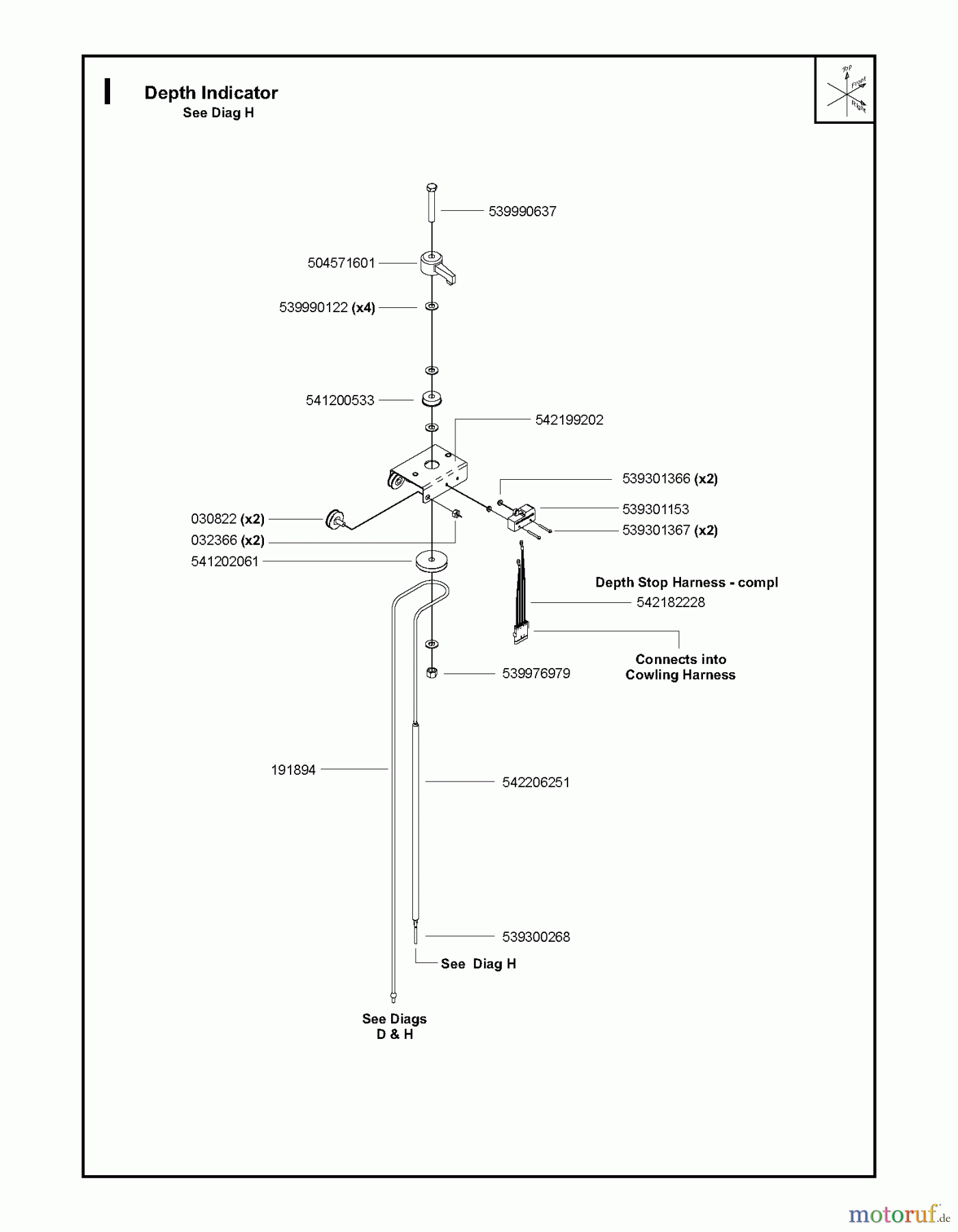  Trennschneider, Floor FS6800 YAN T3, 2009-10 Depth Indicator