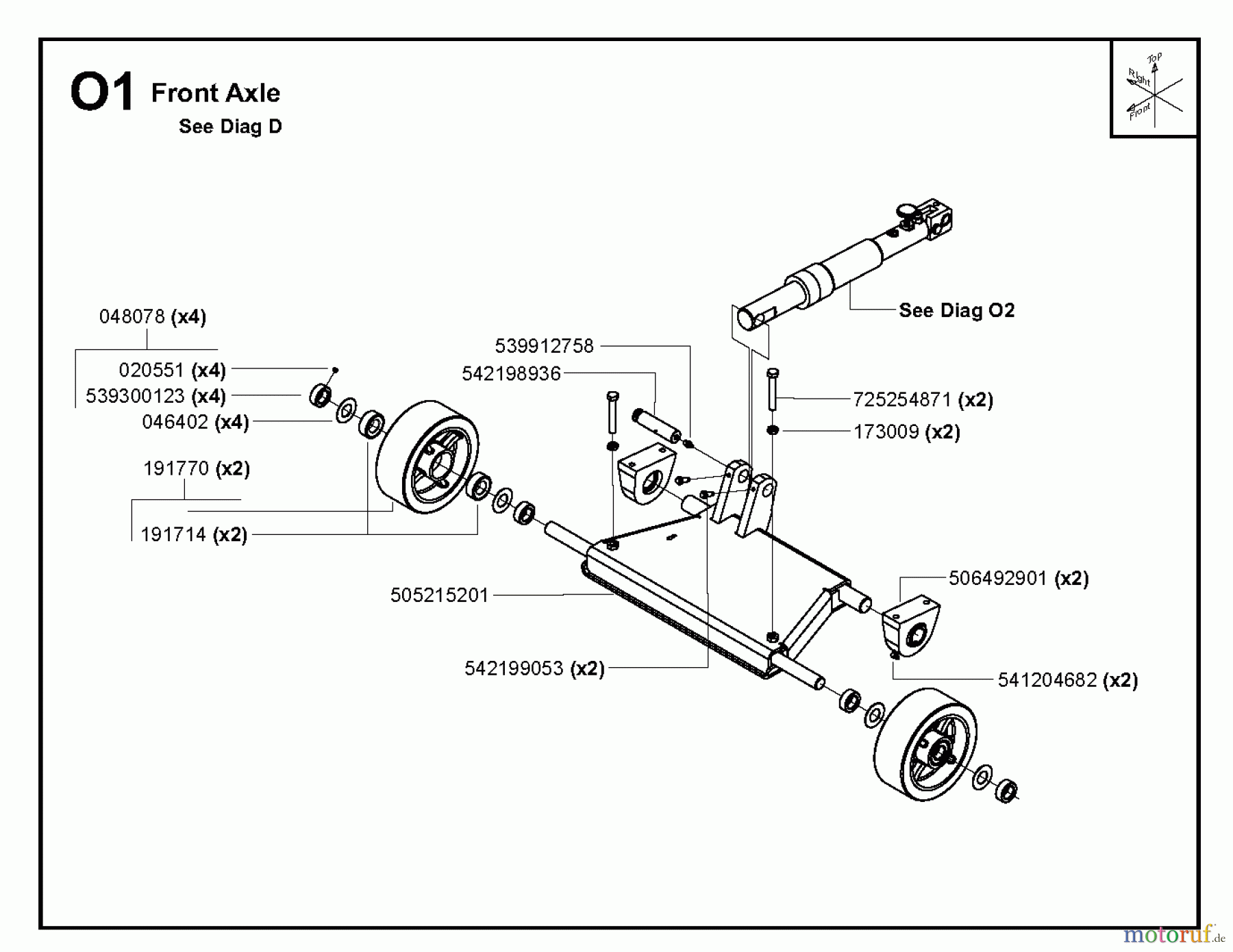  Trennschneider, Floor FS6800 YAN T3, 2009-10 FRONT AXEL