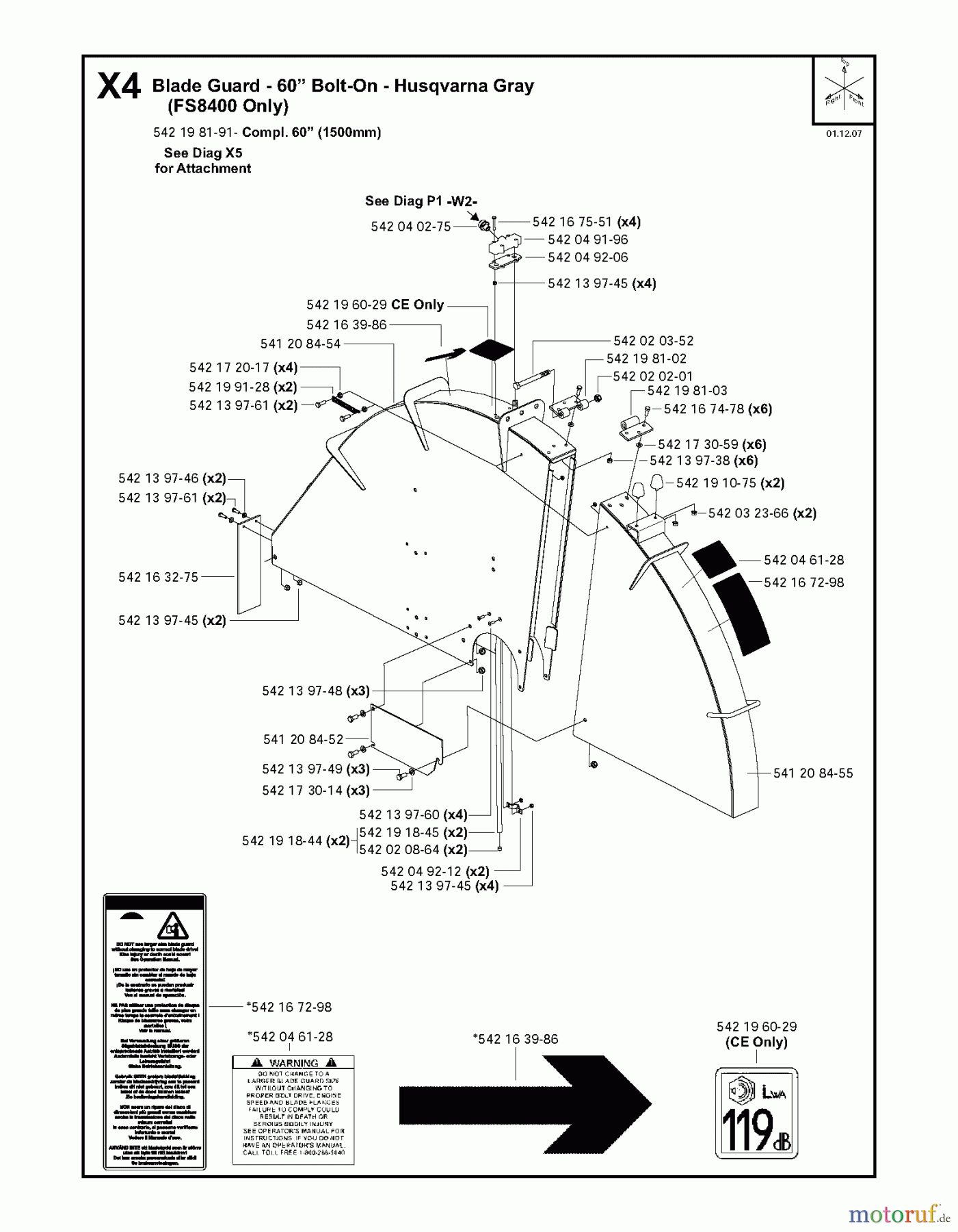 Trennschneider, Floor FS8400, 2006-44 Blade Guard - 60? (FS8400 Only)