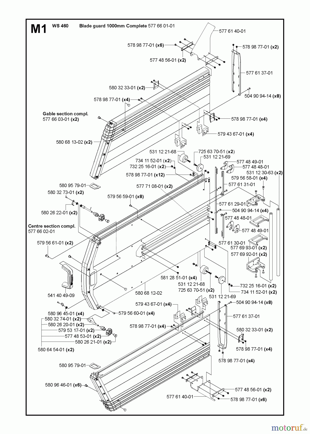  Wand und Kabelsägen WS460, 2012-07 GUARDS 1000mm #1