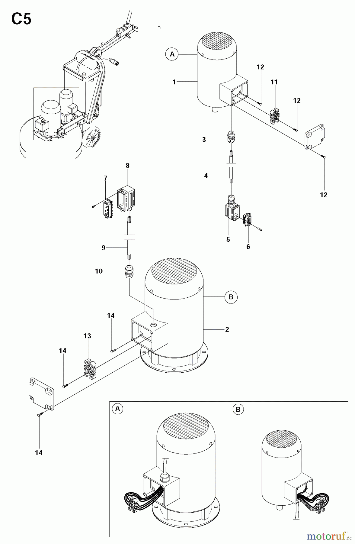  Oberflächenvorbereitungs Einheiten PG 820, To machine number 1108-8, 2008-09 ELECTRICAL BOX INTERNALS 3 PHASE