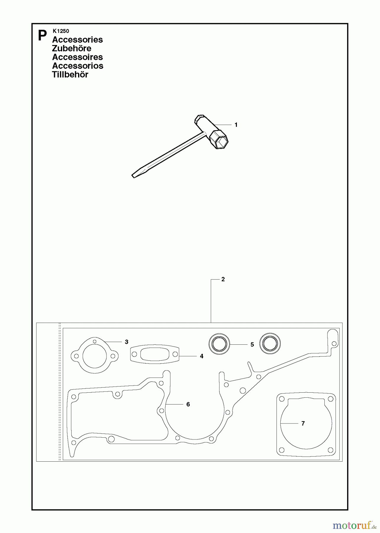  Trennschneider, Cut-Off K1250 RAIL, 2007-01 ACCESSORIES