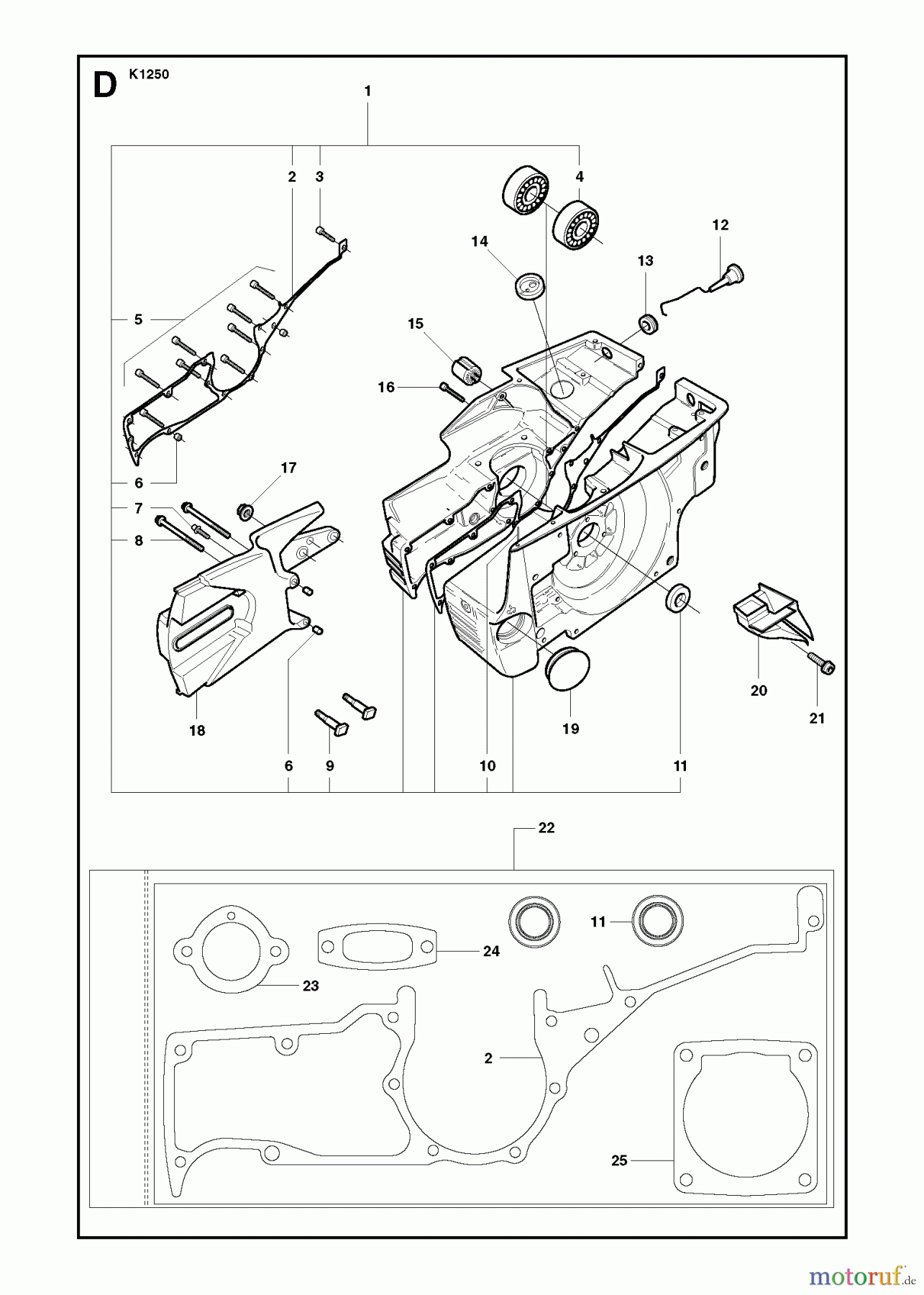 Trennschneider, Cut-Off K1250 Active, 2008-01 CRANKCASE #2