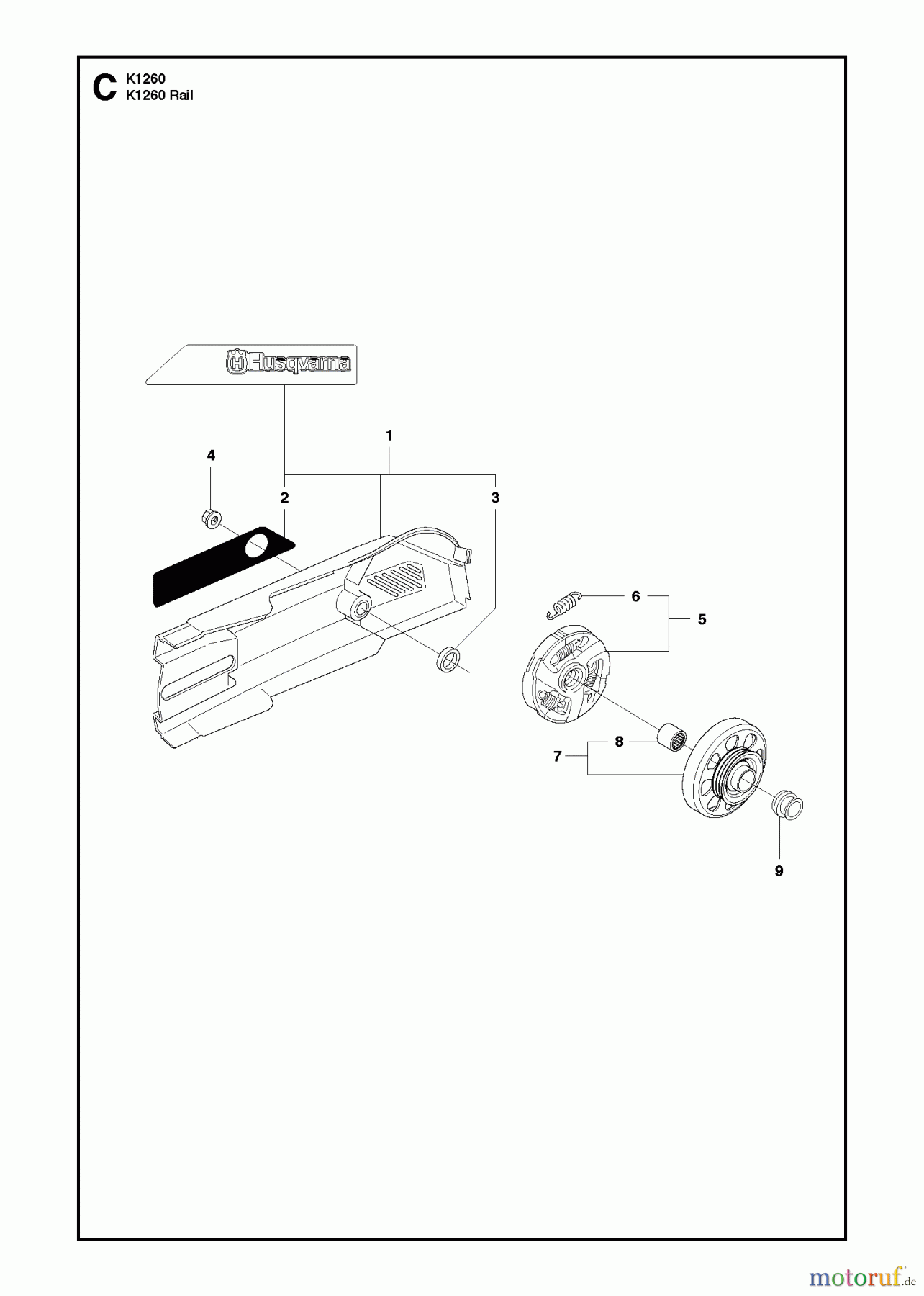  Trennschneider, Cut-Off K1260 Rail, 2010-10 BELT GUARD