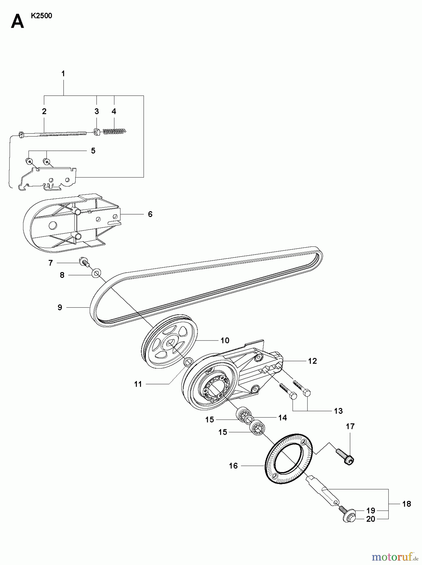  Trennschneider, Cut-Off K2500, 2009-02 PULLEY