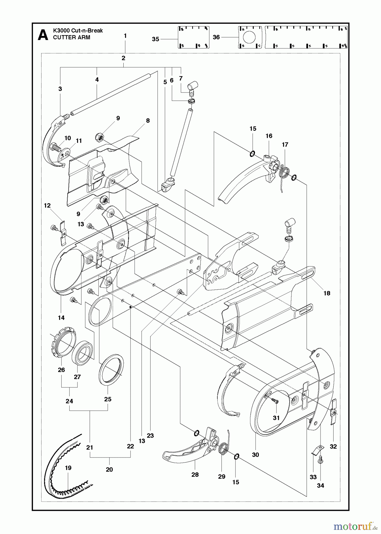  Trennschneider, Cut-Off K3000 Cut-n-Break, 2013-06 CUTTER ARM