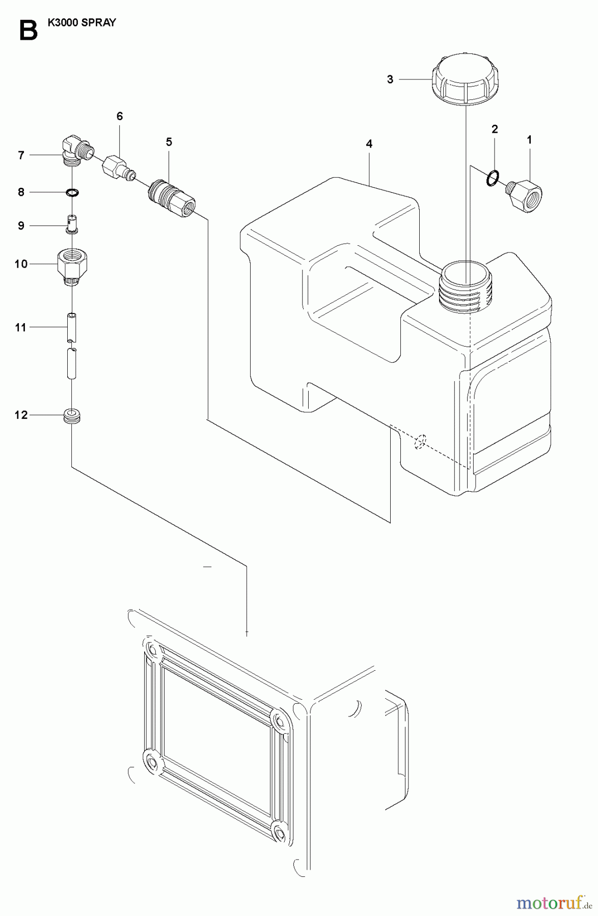  Trennschneider, Cut-Off K3000 Spray, 2007-01 WATER TANK