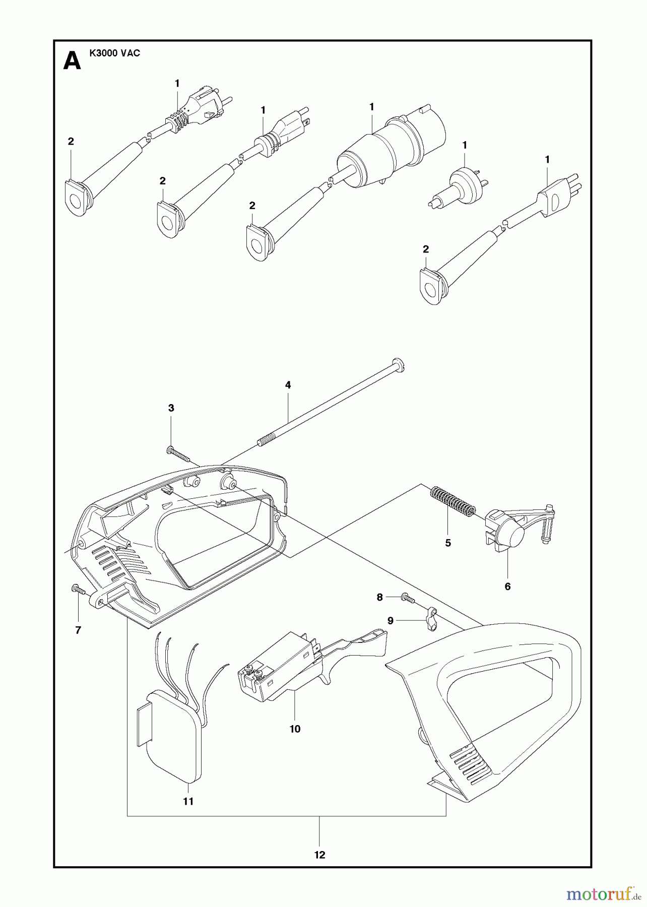  Trennschneider, Cut-Off K3000 VAC, 2011-01 HANDLE