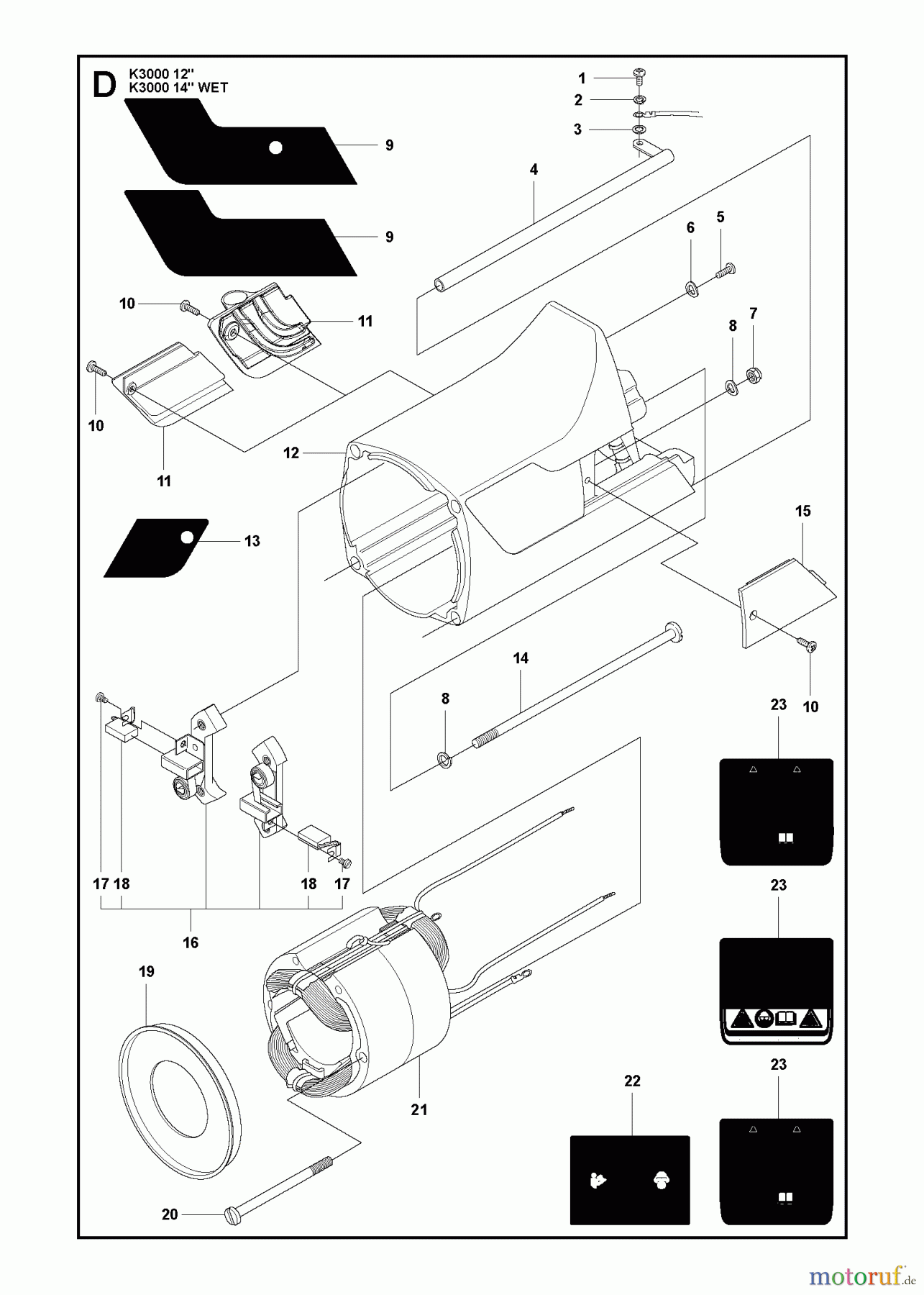  Trennschneider, Cut-Off K3000 WET, 2009-03 MOTOR