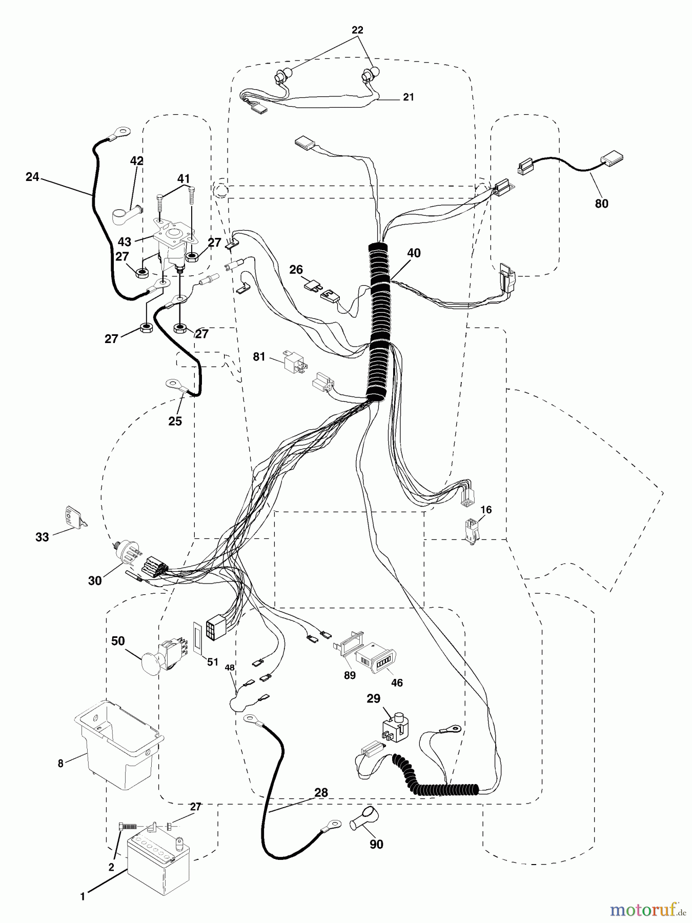 Husqvarna Rasen und Garten Traktoren YTH 1542 (954568526) (YTHK1542B) - Husqvarna Yard Tractor (2002-02 & After) Electrical