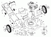 Husqvarna 5521 CHB (954223234) - Walk-Behind Mower (2003-03 & After) Listas de piezas de repuesto y dibujos Handle & Deck Assembly