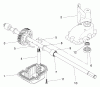 Husqvarna 5521 RS (96143000200) - Walk-Behind Mower (2005-03 & After) Listas de piezas de repuesto y dibujos Gear Case Assembly