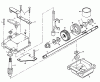 Husqvarna 56 CS (954069001A) - Walk-Behind Mower (1994-07 & After) Listas de piezas de repuesto y dibujos Gear Case Assembly
