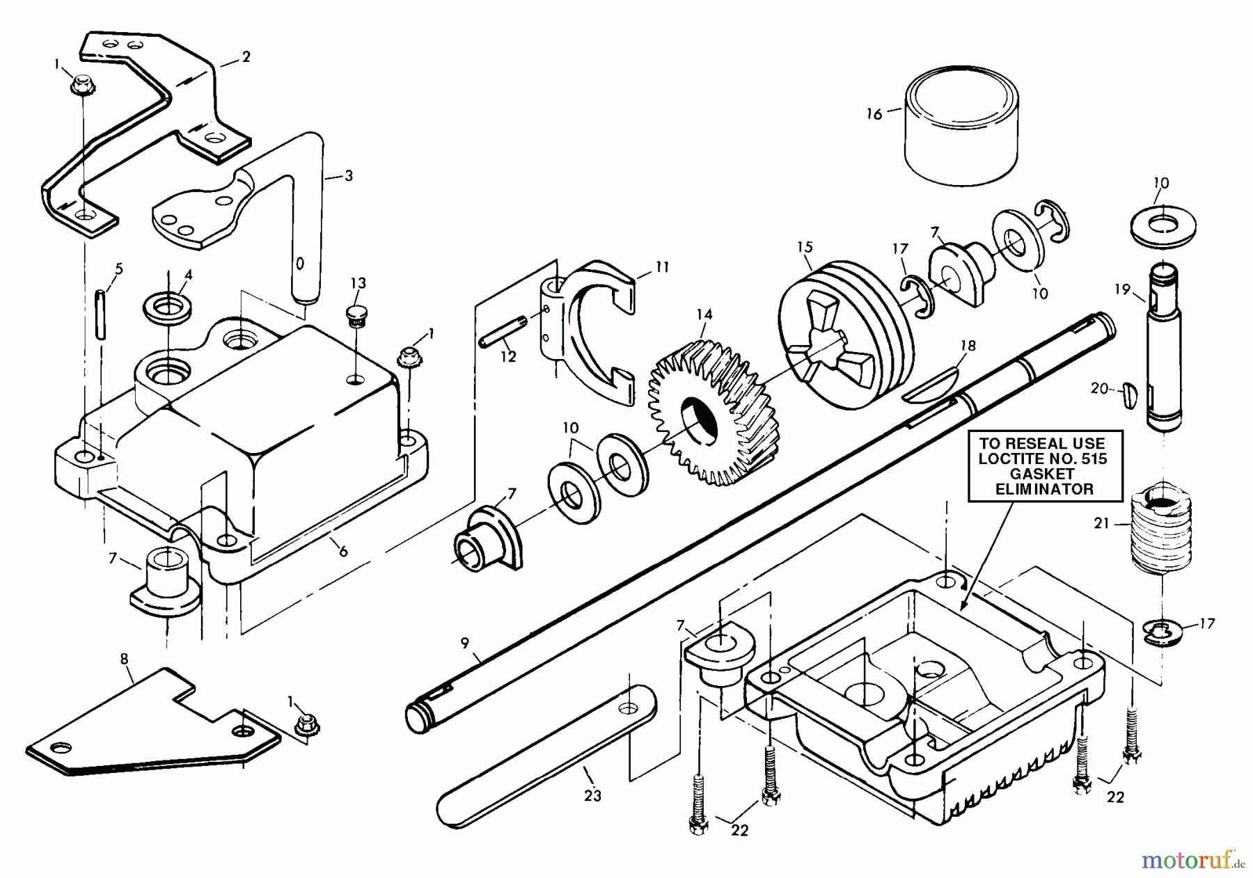  Husqvarna Rasenmäher 56 SFEB (954050901) - Husqvarna Walk-Behind Mower (1999-12 & After) Gear Case Assembly (Part 1)