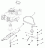 Husqvarna 580 RSW (601100022) - Walk-Behind Mower (2000-11 to 2001-05) Listas de piezas de repuesto y dibujos Blade And Belt