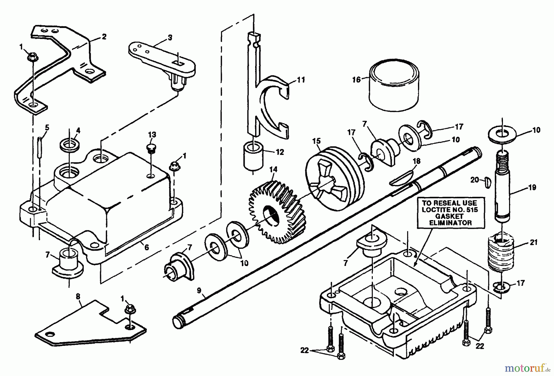  Husqvarna Rasenmäher H56 SFC (954050821) - Husqvarna Walk-Behind Mower (1992-01 & After) Gear Case Assembly