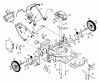 Husqvarna H56 SFG (954072501) - Walk-Behind Mower (1995-03 & After) Ersatzteile Rotary Lawn Mower - Model No. 56dhs (H56dhsb) - View A