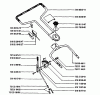 Husqvarna Master Pro 4 T - Walk-Behind Mower (1990-01 & After) Listas de piezas de repuesto y dibujos Handle Assembly