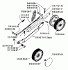 Husqvarna Royal 19 S - Walk-Behind Mower (1988-05 to 1988-12) Listas de piezas de repuesto y dibujos Wheel Assembly