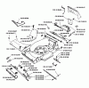 Husqvarna Royal 19 S - Walk-Behind Mower (1989-01 & After) Listas de piezas de repuesto y dibujos Frame Assembly