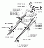Husqvarna Royal 43 S - Walk-Behind Mower (1997-04 & After) Listas de piezas de repuesto y dibujos Handle Assembly