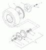 Husqvarna W 3212A (968999101) - Wide-Area Walk-Behind Mower (2000-02 to 2001-01) Listas de piezas de repuesto y dibujos Traction Wheel Assembly