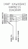 Husqvarna WH 4817A (968999106) - Wide-Area Walk-Behind Mower (2000-06 to 2001-01) Listas de piezas de repuesto y dibujos 14 HP Kawasaki Harness Diagram