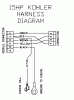 Husqvarna WH 4817A (968999106) - Wide-Area Walk-Behind Mower (2000-06 to 2001-01) Listas de piezas de repuesto y dibujos 15 HP Kohler Harness Diagram