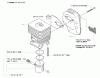 Husqvarna Handheld Edger Attachment for 325 EX (2006-04 & After) Pièces détachées Piston / Cylinder / Muffler