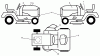 Husqvarna LTH 1438 (96043006900) - Lawn Tractor (2008-12 & After) (California) Ersatzteile Decals
