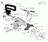 Jonsered 2041 - Chainsaw (1993-05) Listas de piezas de repuesto y dibujos CHAIN BRAKE CLUTCH COVER