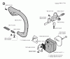 Jonsered 2041 - Chainsaw (1993-05) Listas de piezas de repuesto y dibujos FRONT HANDLE MUFFLER OIL PUMP
