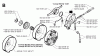 Jonsered 2065 - Chainsaw (1997-11) Ersatzteile CLUTCH OIL PUMP