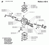 Jonsered 2071 W - Chainsaw (1997-11) Ersatzteile CARBURETOR DETAILS